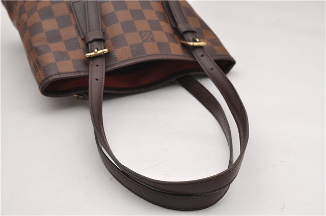 Authentic Louis Vuitton Damier Marais Bucket Shoulder Tote Bag N42240 LV 8811F