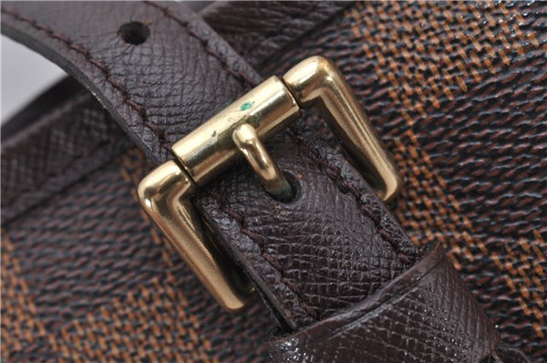 Authentic Louis Vuitton Damier Marais Bucket Shoulder Tote Bag N42240 LV 8811F