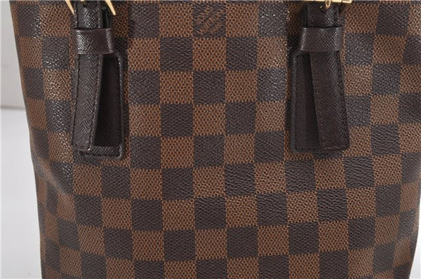 Authentic Louis Vuitton Damier Marais Bucket Shoulder Tote Bag N42240 LV 8811F