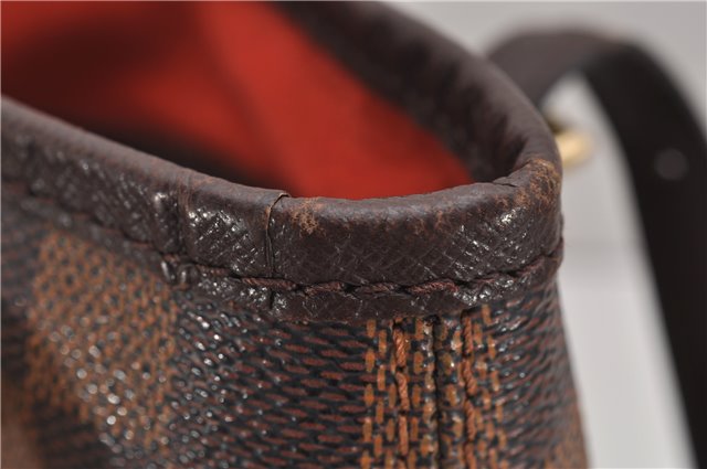 Authentic Louis Vuitton Damier Marais Bucket Shoulder Tote Bag N42240 LV 8811F