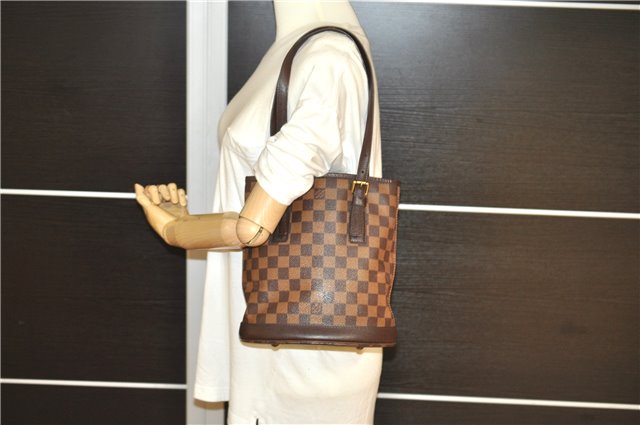 Authentic Louis Vuitton Damier Marais Bucket Shoulder Tote Bag N42240 LV 8811F