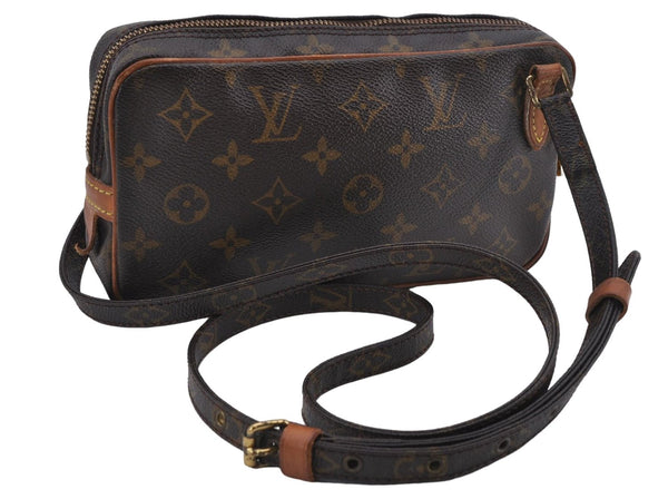 Auth Louis Vuitton Monogram Marly Bandouliere Shoulder Cross Bag M51828 LV 8812D