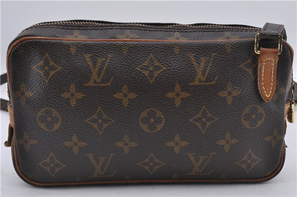 Auth Louis Vuitton Monogram Marly Bandouliere Shoulder Cross Bag M51828 LV 8812D