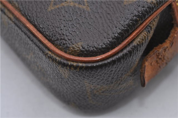 Auth Louis Vuitton Monogram Marly Bandouliere Shoulder Cross Bag M51828 LV 8812D