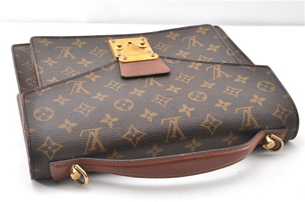 Authentic Louis Vuitton Monogram Monceau 2Way Shoulder Hand Bag M51185 LV 8812F