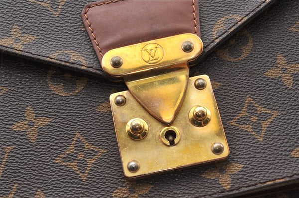 Authentic Louis Vuitton Monogram Monceau 2Way Shoulder Hand Bag M51185 LV 8812F