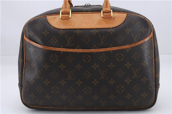 Authentic Louis Vuitton Monogram Deauville Hand Bag M47270 LV 8813D