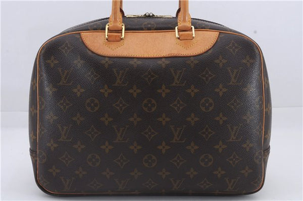 Authentic Louis Vuitton Monogram Deauville Hand Bag M47270 LV 8813D