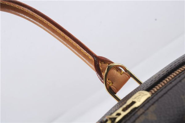 Authentic Louis Vuitton Monogram Deauville Hand Bag M47270 LV 8813D