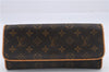Authentic Louis Vuitton Monogram Pochette Twin GM Shoulder Bag M51852 LV 8815D