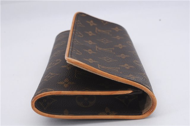 Authentic Louis Vuitton Monogram Pochette Twin GM Shoulder Bag M51852 LV 8815D