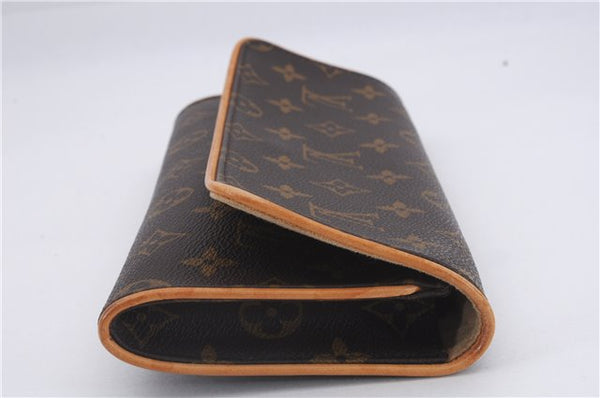 Authentic Louis Vuitton Monogram Pochette Twin GM Shoulder Bag M51852 LV 8815D