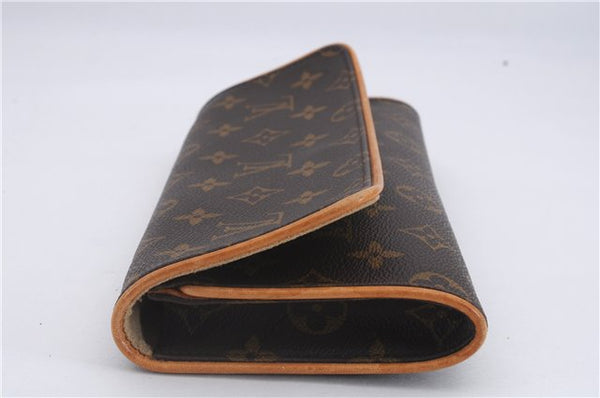 Authentic Louis Vuitton Monogram Pochette Twin GM Shoulder Bag M51852 LV 8815D