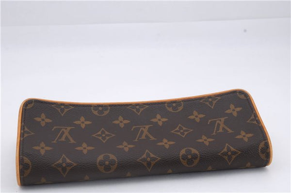Authentic Louis Vuitton Monogram Pochette Twin GM Shoulder Bag M51852 LV 8815D