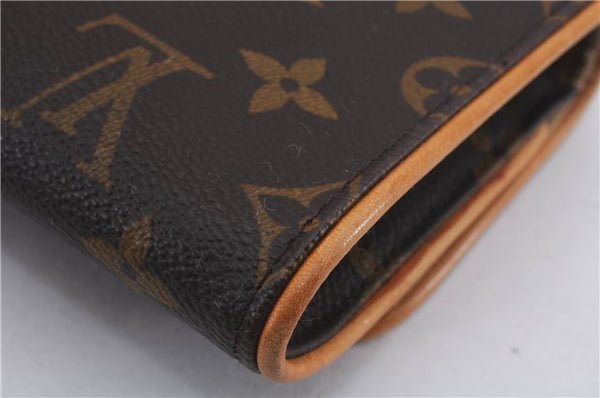 Authentic Louis Vuitton Monogram Pochette Twin GM Shoulder Bag M51852 LV 8815D