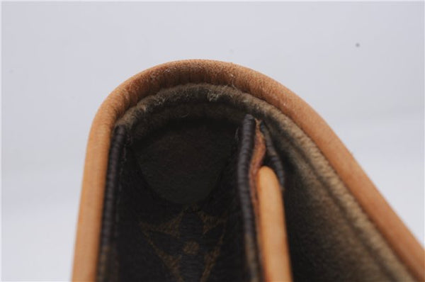 Authentic Louis Vuitton Monogram Pochette Twin GM Shoulder Bag M51852 LV 8815D