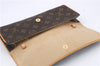 Authentic Louis Vuitton Monogram Pochette Twin GM Shoulder Bag M51852 LV 8815D