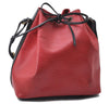 Auth LOUIS VUITTON Epi Petit Noe Bi-color Black x Red M44172 Shoulder Bag 8817C
