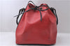 Auth LOUIS VUITTON Epi Petit Noe Bi-color Black x Red M44172 Shoulder Bag 8817C