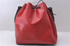 Auth LOUIS VUITTON Epi Petit Noe Bi-color Black x Red M44172 Shoulder Bag 8817C