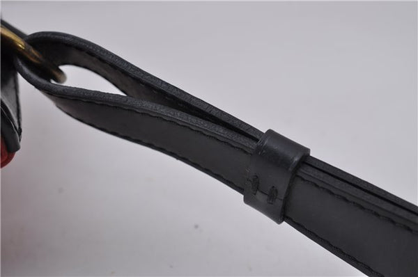 Auth LOUIS VUITTON Epi Petit Noe Bi-color Black x Red M44172 Shoulder Bag 8817C