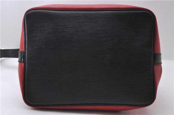 Auth LOUIS VUITTON Epi Petit Noe Bi-color Black x Red M44172 Shoulder Bag 8817C