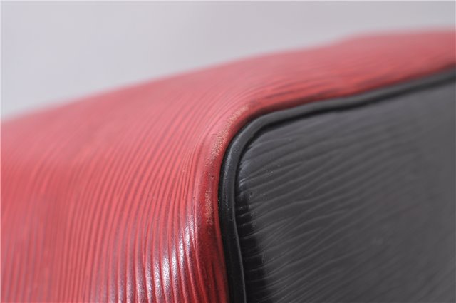 Auth LOUIS VUITTON Epi Petit Noe Bi-color Black x Red M44172 Shoulder Bag 8817C