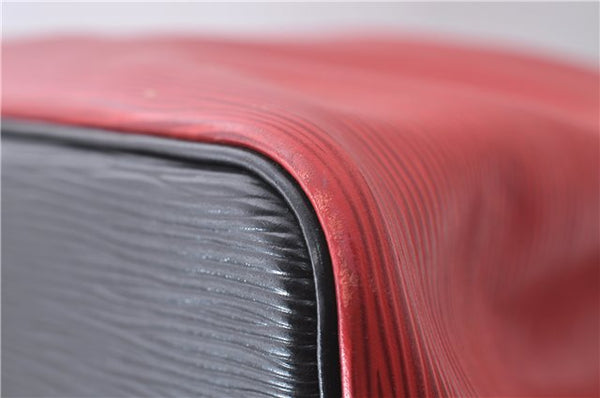 Auth LOUIS VUITTON Epi Petit Noe Bi-color Black x Red M44172 Shoulder Bag 8817C