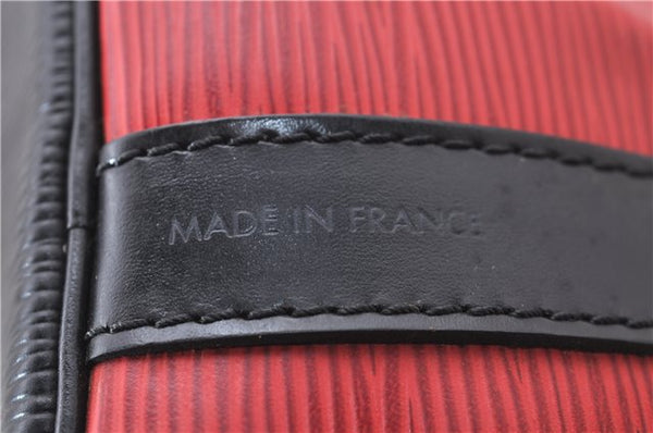 Auth LOUIS VUITTON Epi Petit Noe Bi-color Black x Red M44172 Shoulder Bag 8817C