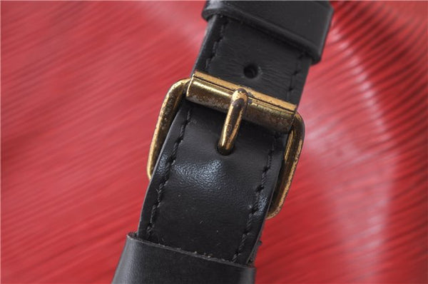 Auth LOUIS VUITTON Epi Petit Noe Bi-color Black x Red M44172 Shoulder Bag 8817C