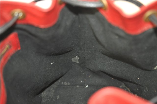 Auth LOUIS VUITTON Epi Petit Noe Bi-color Black x Red M44172 Shoulder Bag 8817C