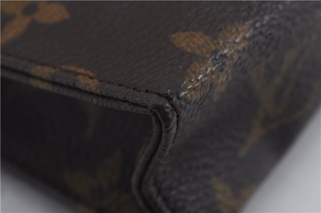 Auth Louis Vuitton Monogram Poche Toilette 15 Cosmetics Pouch M47546 LV 8818D