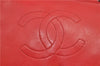 Authentic CHANEL Lamb Skin Matelasse Chain Shoulder Bag Purse Red Junk 8819D