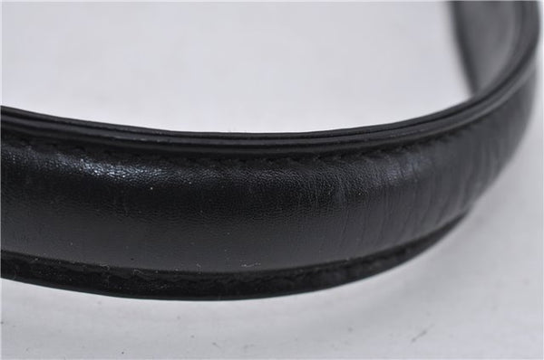 Authentic GUCCI Shoulder Hand Bag Purse Leather Black 8820D