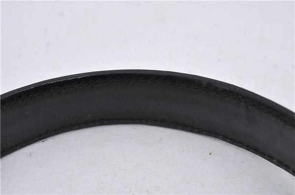 Authentic GUCCI Shoulder Hand Bag Purse Leather Black 8820D