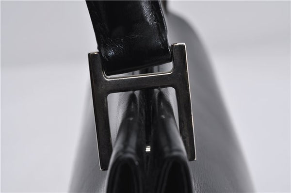 Authentic GUCCI Shoulder Hand Bag Purse Leather Black 8820D