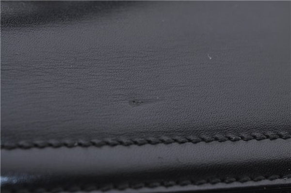 Authentic GUCCI Shoulder Hand Bag Purse Leather Black 8820D