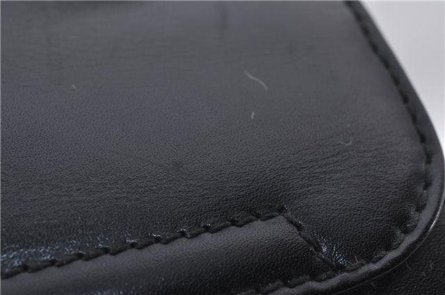 Authentic GUCCI Shoulder Hand Bag Purse Leather Black 8820D