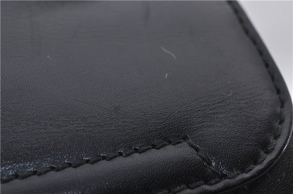 Authentic GUCCI Shoulder Hand Bag Purse Leather Black 8820D