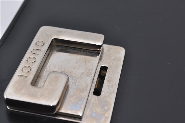 Authentic GUCCI Shoulder Hand Bag Purse Leather Black 8820D