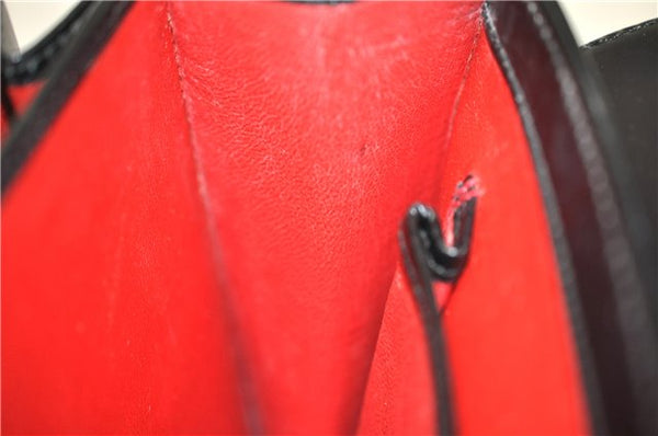 Authentic GUCCI Shoulder Hand Bag Purse Leather Black 8820D