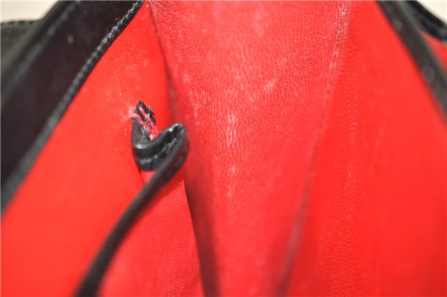 Authentic GUCCI Shoulder Hand Bag Purse Leather Black 8820D