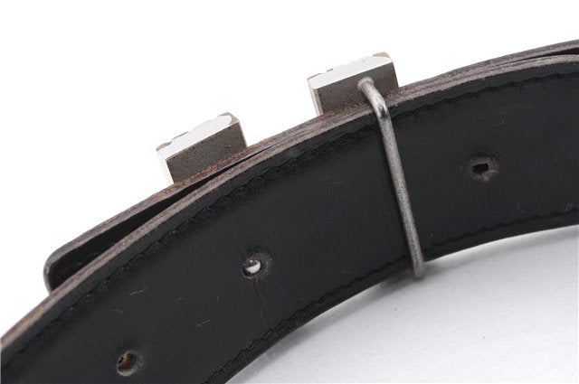 Auth HERMES Ladies Leather Belt Reversible Size 65cm 25.6