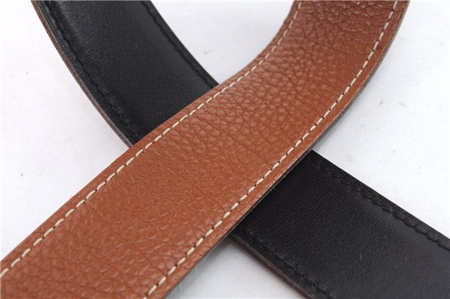 Auth HERMES Ladies Leather Belt Reversible Size 65cm 25.6