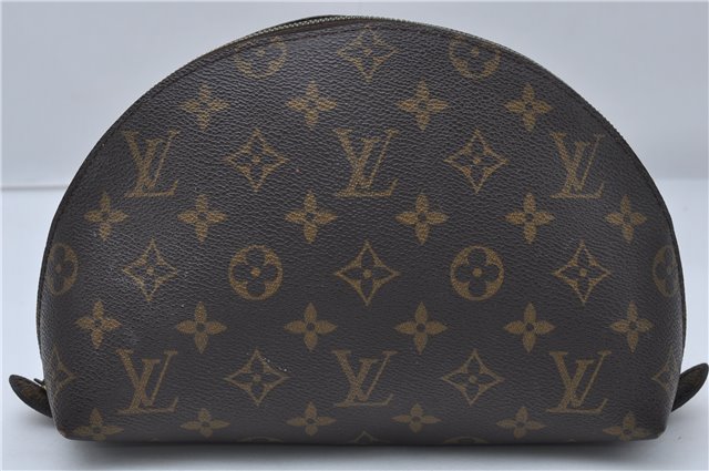 Louis Vuitton Monogram Trousse Demi Ronde 23 Cosmetic Pouch M47520 Junk 8826D