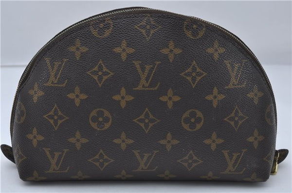 Louis Vuitton Monogram Trousse Demi Ronde 23 Cosmetic Pouch M47520 Junk 8826D