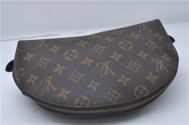 Louis Vuitton Monogram Trousse Demi Ronde 23 Cosmetic Pouch M47520 Junk 8826D