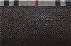 Authentic BURBERRY Vintage Nova Check Canvas Leather Hand Bag Beige Brown 8827D