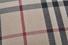 Authentic BURBERRY Vintage Nova Check Canvas Leather Hand Bag Beige Brown 8827D