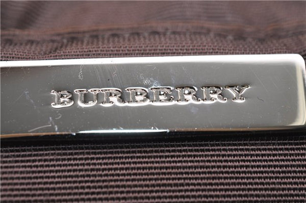 Authentic BURBERRY Vintage Nova Check Canvas Leather Hand Bag Beige Brown 8827D
